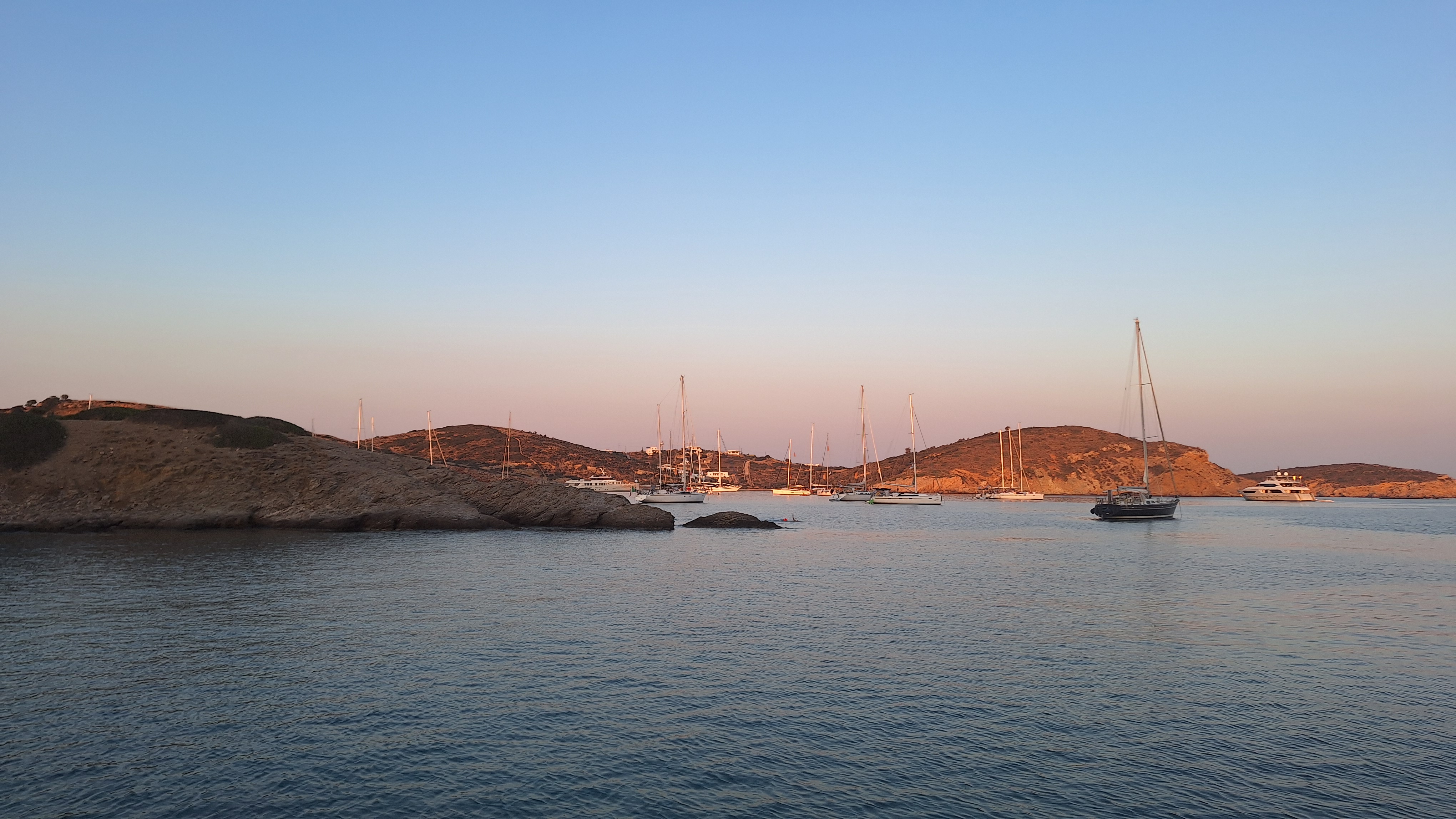 tramonto in barca